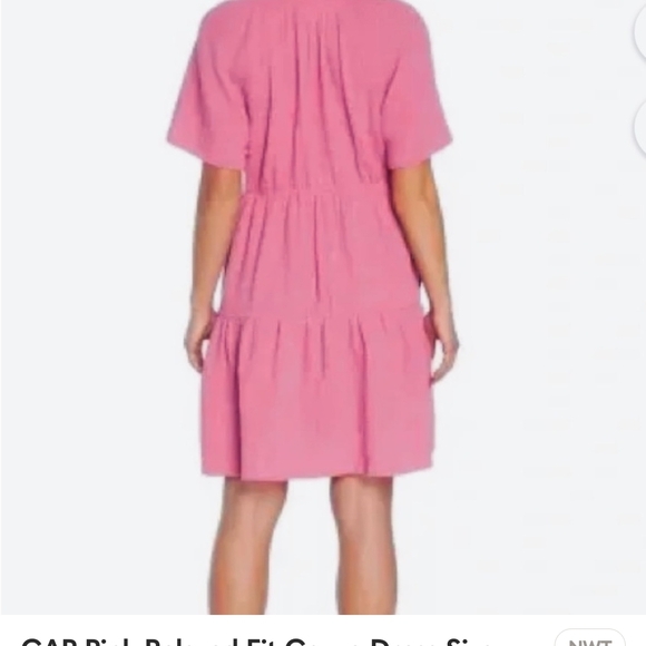 GAP Pink Gauze Dress, Medium, xxl - Picture 3 of 10